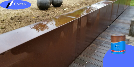How to protect corten steel from corrosion while preserving its natural rusty appearance?